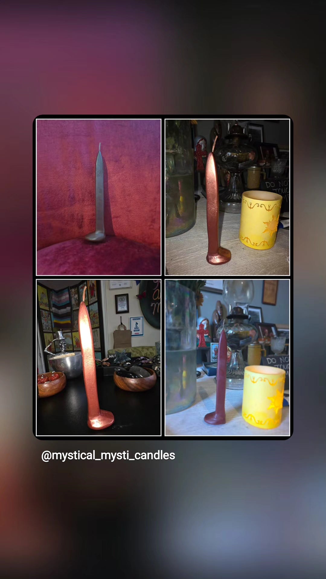 Railroad Spike Candle