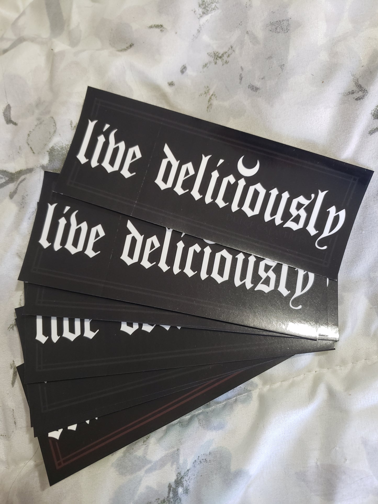 Live Deliciously Sticker