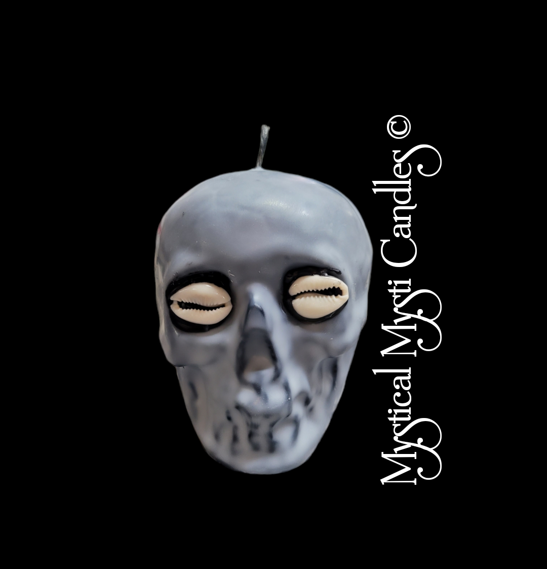 Medium Skull w/ Cowrie Shell Eyes (Solid)