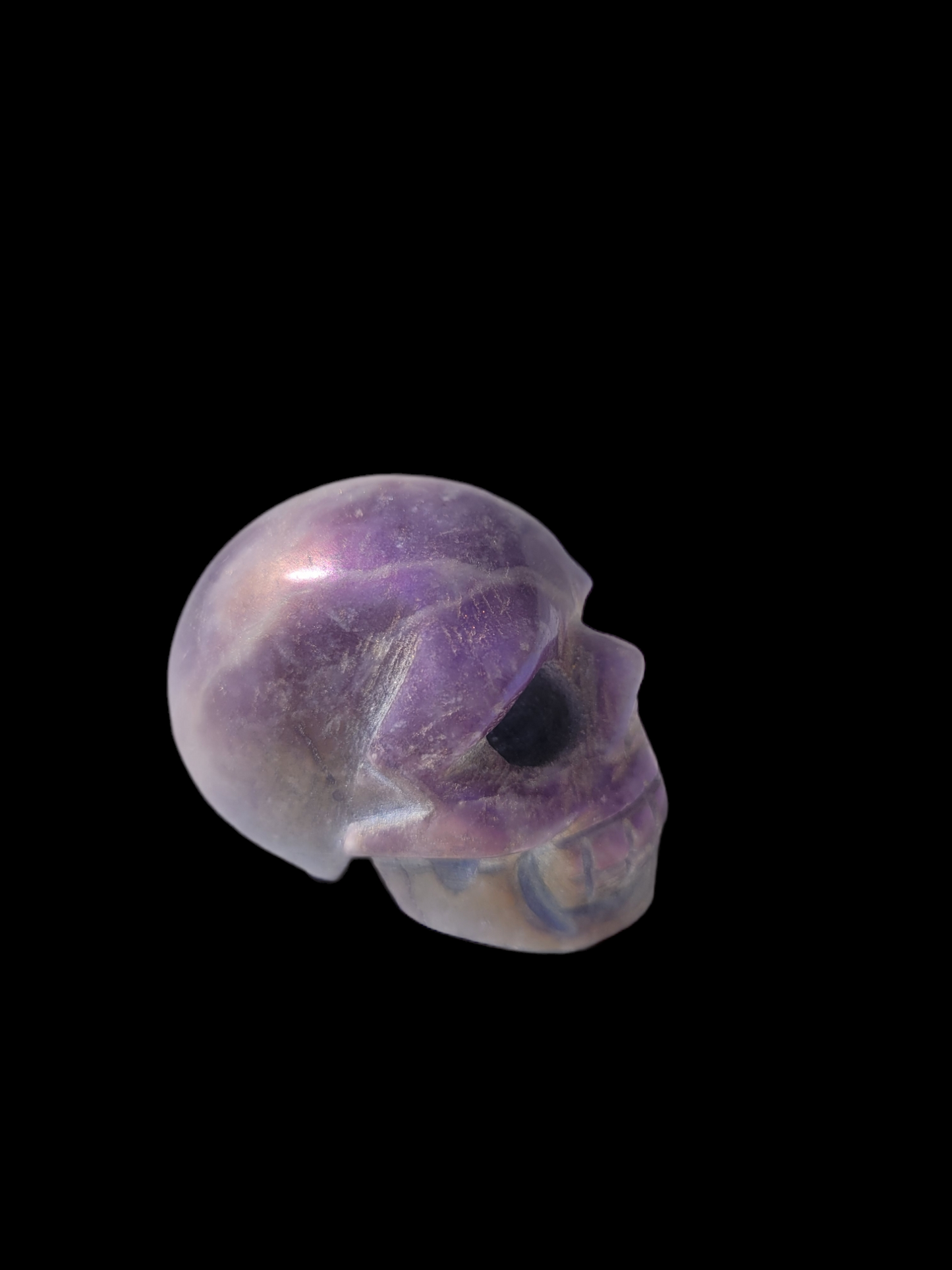 Angel Aura Lepidolite Skull