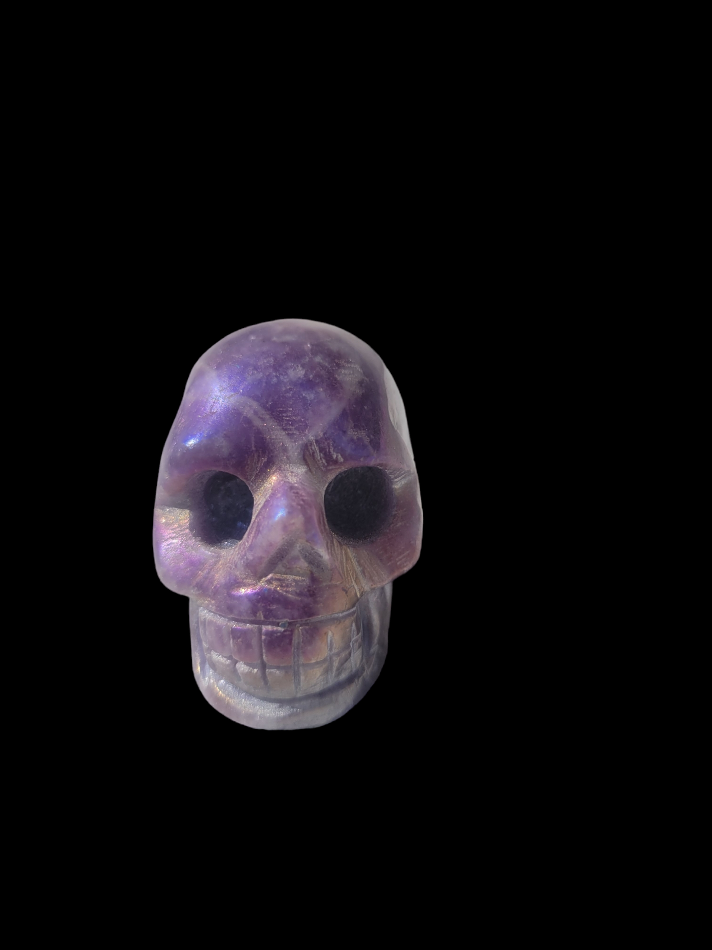 Angel Aura Lepidolite Skull