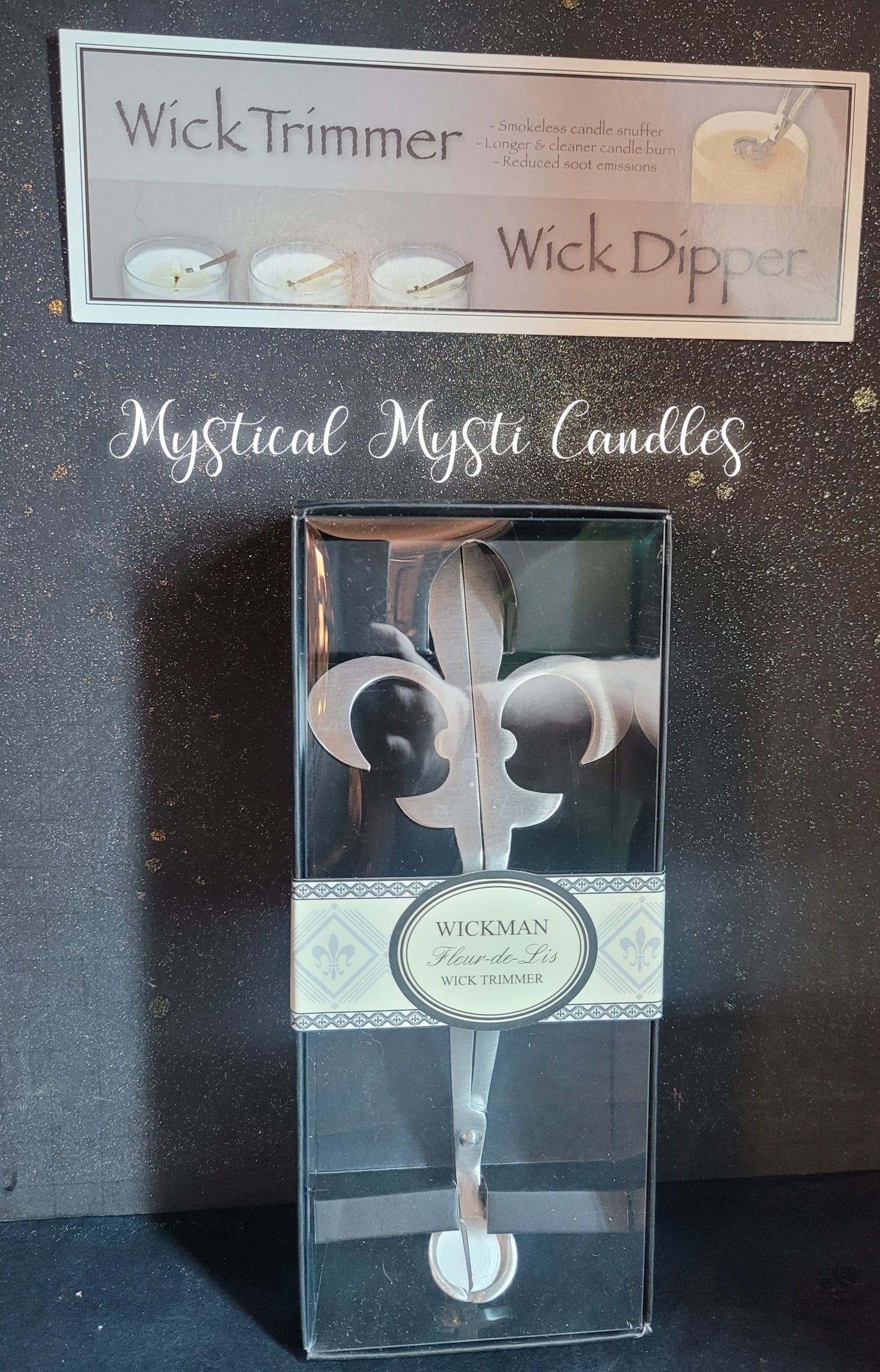 Fleur De Lis Wick Trimmer In Gift Box