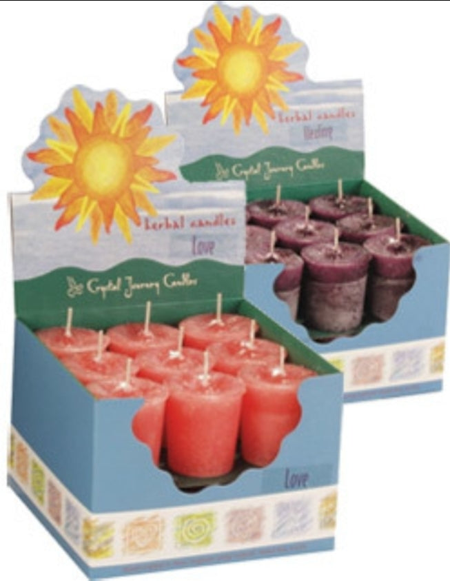 Crystal Journey Herbal Votives