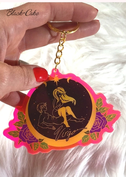 Zodiac Keychain by Black Cake