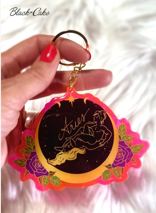 Zodiac Keychain by Black Cake