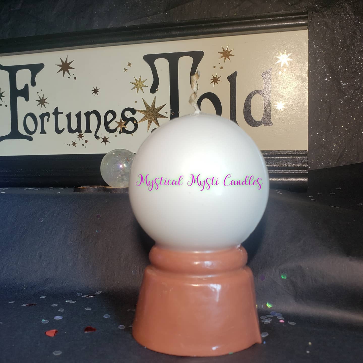 Crystal Ball Candle - Two Toned