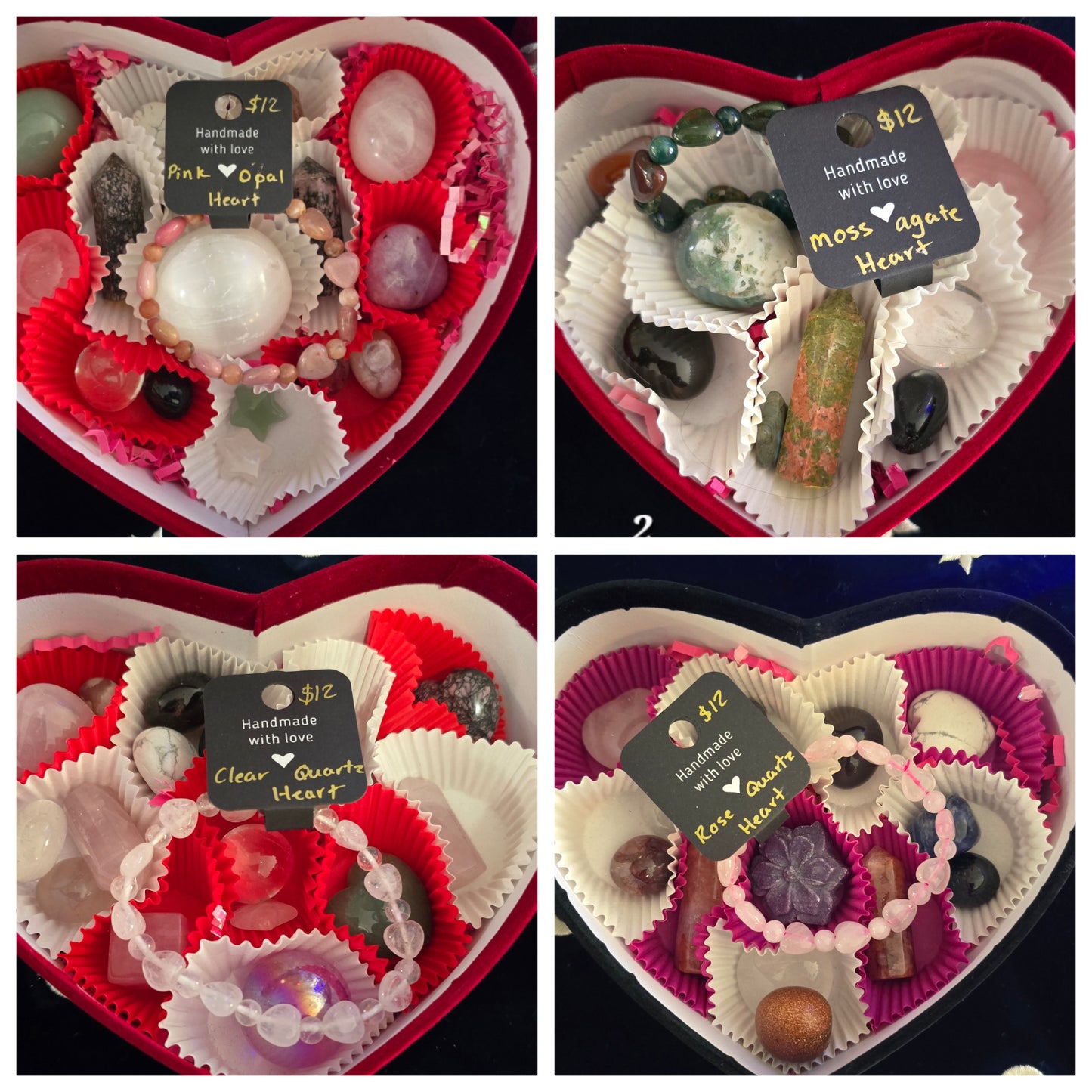 Valentine's Crystal Heart Boxes