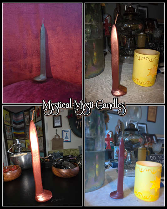 Railroad Spike Candle