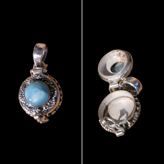 Larimar Poison Locket/Pendant
