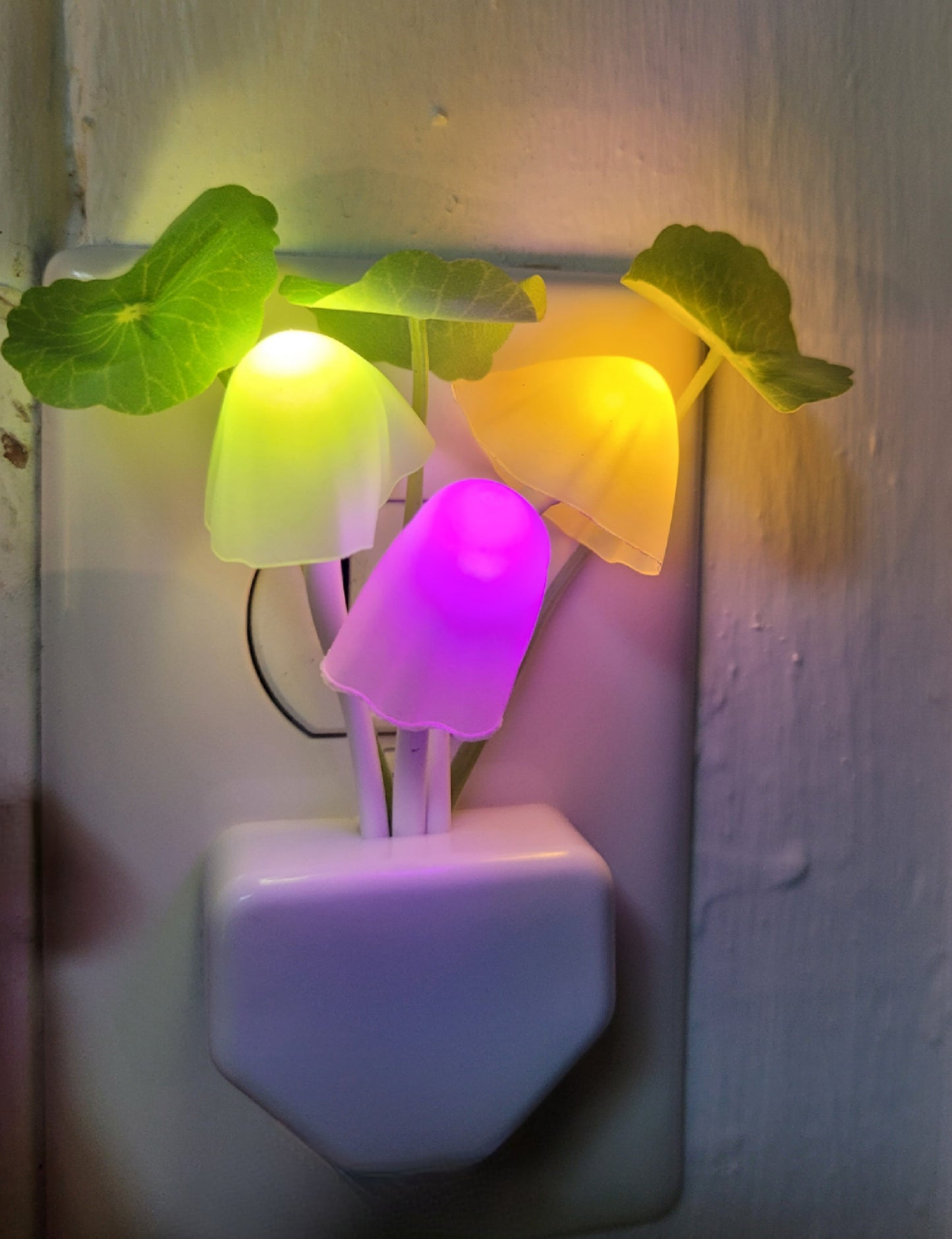 Led Night Light, 0.6W Multi-Color Changing Plug-in Mushroom