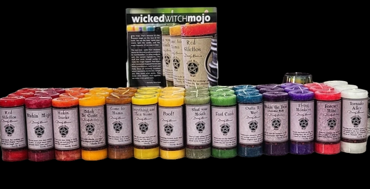 Wicked Witch Mojo Candles by Dorothy Morrison