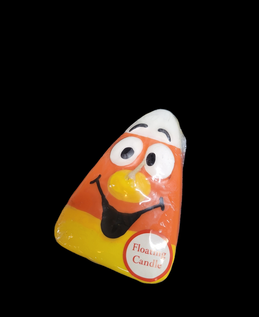 Floating, Smiling Candy Corn