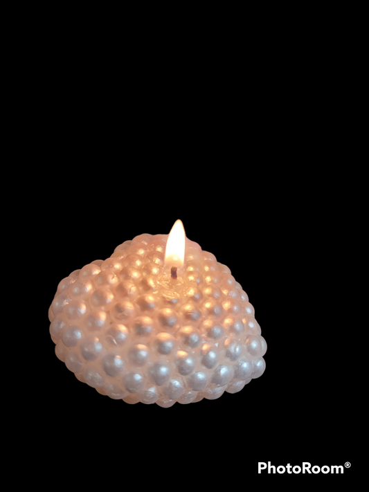 Pearl Heart Candle