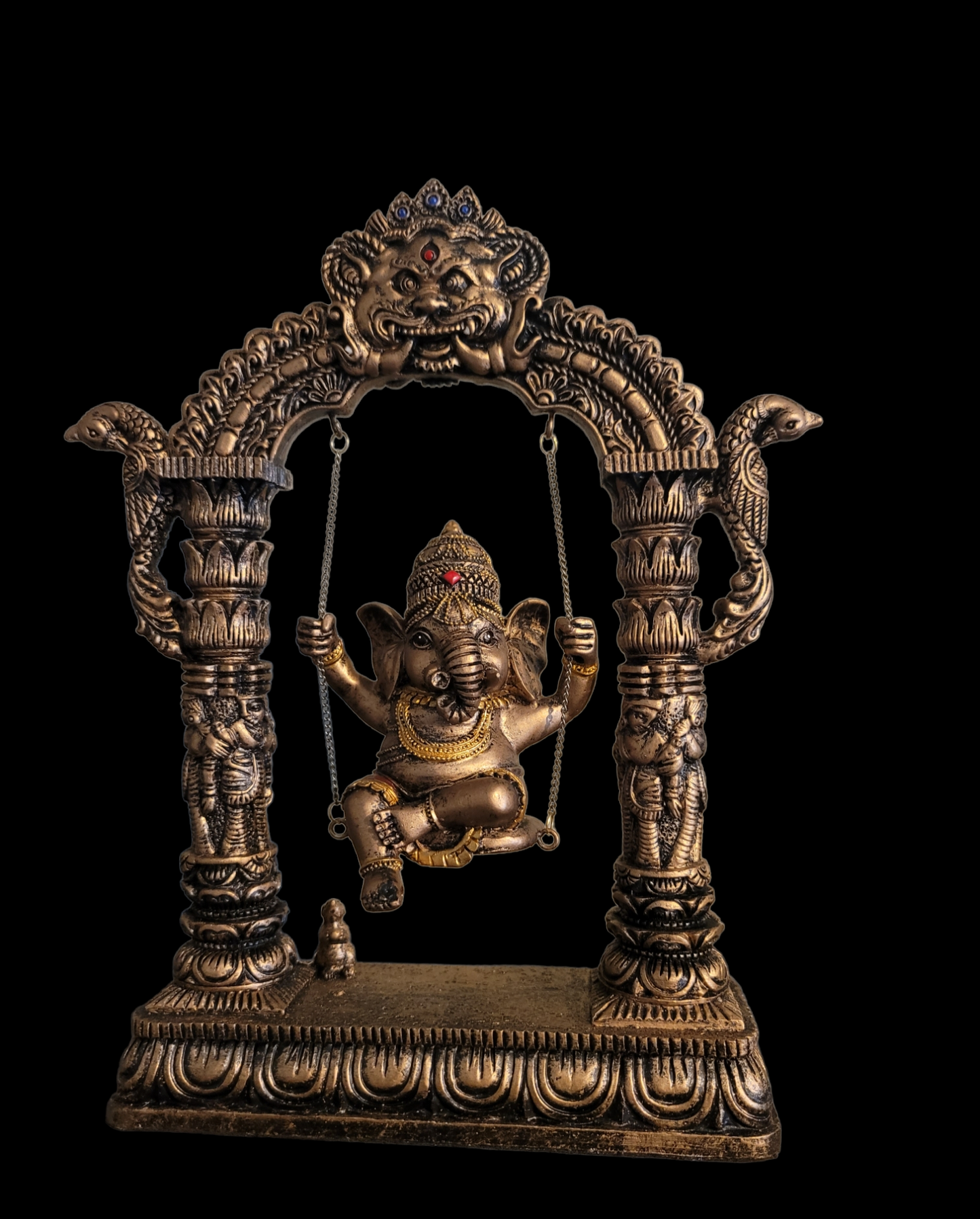 Ganesha on Swing Statuary