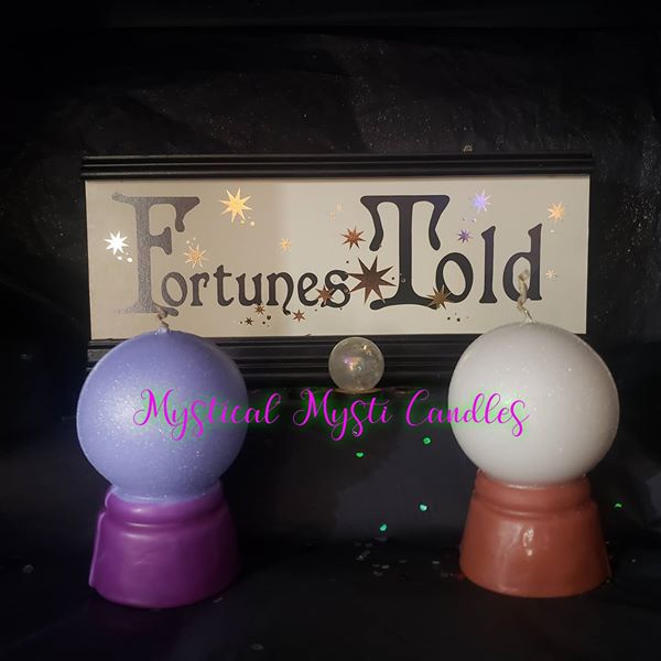 Crystal Ball Candle - Two Toned