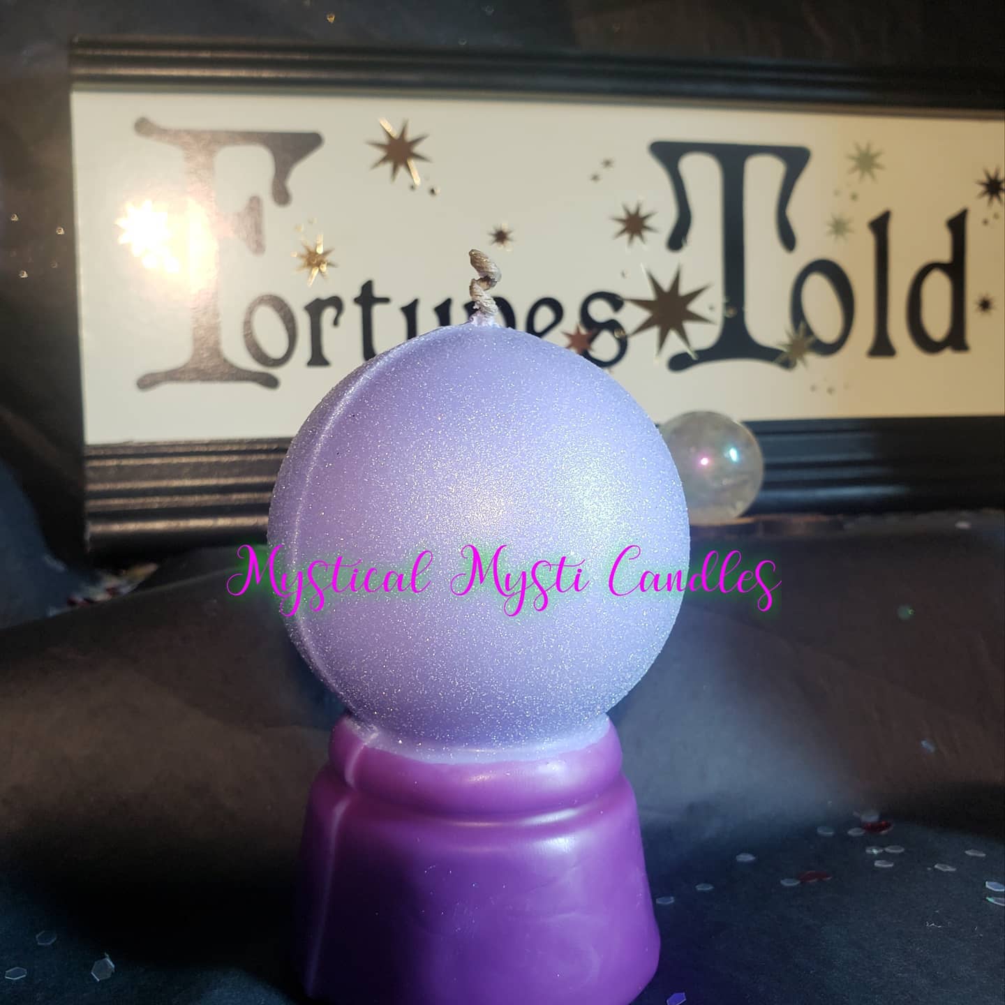 Crystal Ball Candle - Two Toned