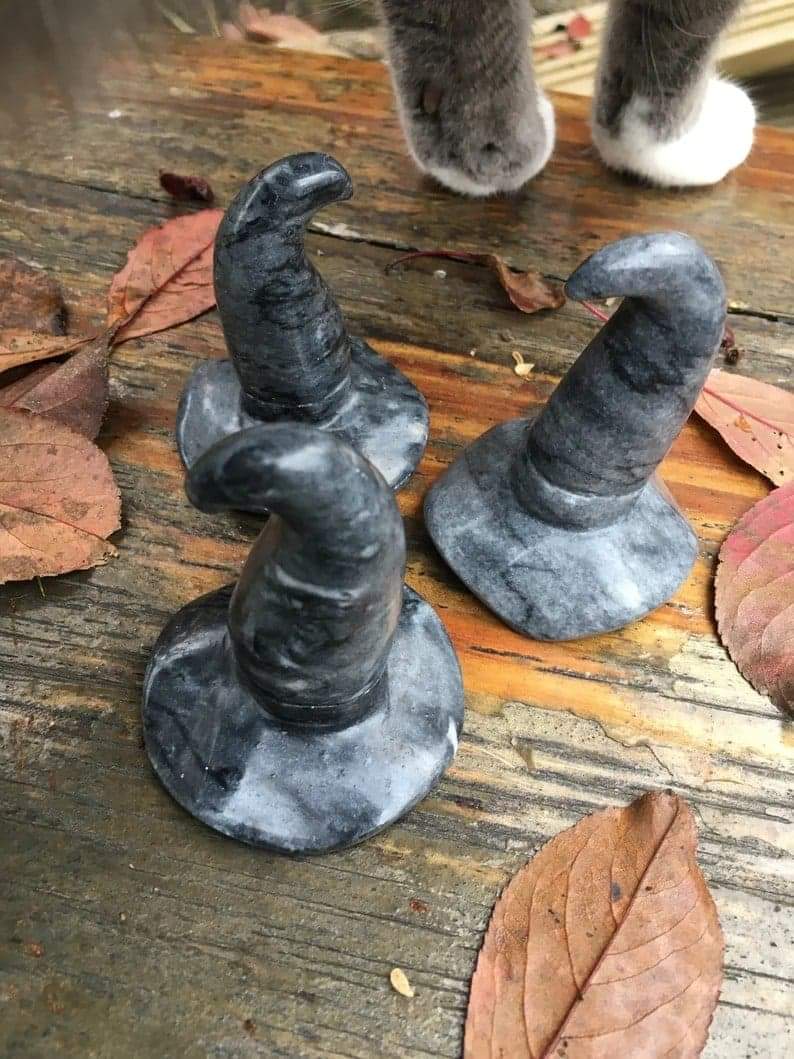 Map Stone ~ Picasso Jasper Witches Hat